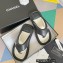 Chanel Lambskin Thong Beach Sandals Mules Black 2022