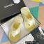 Chanel Lambskin Thong Beach Sandals Mules Light Yellow 2022