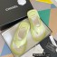 Chanel Lambskin Thong Beach Sandals Mules Light Green 2022