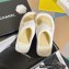 Chanel Lambskin Thong Beach Sandals Mules White 2022