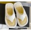 Chanel Lambskin Thong Beach Sandals Mules White 2022