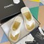 Chanel Lambskin Thong Beach Sandals Mules White 2022