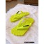 Vetements Toes Flip Flops Rubber Thong Slide Sandals Yellow 2022