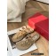Valentino Rockstud Flat Rubber Thong Slide Sandals Nude