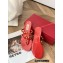 Valentino Rockstud Flat Rubber Thong Slide Sandals Red