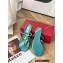 Valentino Rockstud Flat Rubber Thong Slide Sandals Blue