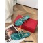 Valentino Rockstud Flat Rubber Thong Slide Sandals Blue