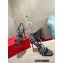 Christian Louboutin Heel 10cm Spikita Strap Sandals Black/Silver 2022