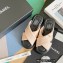 Chanel Fabric Cross Beach Sandals Mules G38864 Beige 2022