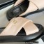Chanel Fabric Cross Beach Sandals Mules G38864 Beige 2022