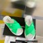 Chanel Fabric Cross Beach Sandals Mules G38864 Green 2022