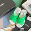 Chanel Fabric Cross Beach Sandals Mules G38864 Green 2022