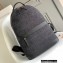 Loewe Round backpack Bag in Anagram jacquard and calfskin Black 2022