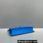 Jacquemus Leather Le Bambino Long Envelope Shoulder Bag Blue