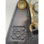 Loewe Luna bag in satin calfskin and jacquard Black 2022