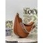 Loewe Luna bag in satin calfskin and jacquard Brown 2022
