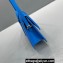Jacquemus Leather Le Bambino Long Envelope Shoulder Bag Blue