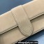 Jacquemus Leather Le Bambino Long Envelope Shoulder Bag Suede Beige