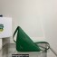 Prada Triangle leather pouch Bag 1NQ043 Green 2022