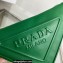 Prada Triangle leather pouch Bag 1NQ043 Green 2022