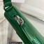 Prada Triangle leather pouch Bag 1NQ043 Green 2022