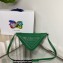 Prada Triangle leather pouch Bag 1NQ043 Green 2022