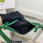 Prada Triangle leather pouch Bag 1NQ043 Green 2022
