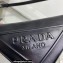 Prada Triangle leather pouch Bag 1NQ043 Black 2022