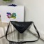 Prada Triangle leather pouch Bag 1NQ043 Black 2022