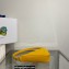 Prada Triangle leather pouch Bag 1NQ043 Yellow 2022