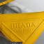 Prada Triangle leather pouch Bag 1NQ043 Yellow 2022