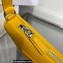 Prada Triangle leather pouch Bag 1NQ043 Yellow 2022