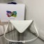 Prada Triangle leather pouch Bag 1NQ043 White 2022
