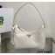 Prada Saffiano leather Mini Hobo Bag 1BC204 White 2022