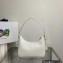 Prada Saffiano leather Mini Hobo Bag 1BC204 White 2022