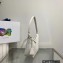 Prada Saffiano leather Mini Hobo Bag 1BC204 White 2022