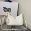 Prada Saffiano leather Mini Hobo Bag 1BC204 White 2022