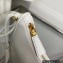 Prada Saffiano leather Mini Hobo Bag 1BC204 White 2022