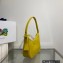 Prada Saffiano leather Mini Hobo Bag 1BC204 Yellow 2022