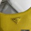 Prada Saffiano leather Mini Hobo Bag 1BC204 Yellow 2022