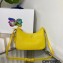 Prada Saffiano leather Mini Hobo Bag 1BC204 Yellow 2022