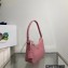 Prada Saffiano leather Mini Hobo Bag 1BC204 Pink 2022