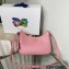 Prada Saffiano leather Mini Hobo Bag 1BC204 Pink 2022