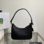 Prada Saffiano leather Mini Hobo Bag 1BC204 Black 2022
