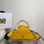 Prada Triangle leather Bag 1BB082 Yellow 2022
