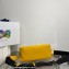 Prada Triangle leather Bag 1BB082 Yellow 2022