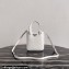 Prada Small brushed leather tote Bag 1BA331 White 2022