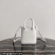 Prada Small brushed leather tote Bag 1BA331 White 2022