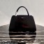 Prada brushed leather handbag 1BA327 Black 2022