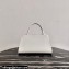 Prada brushed leather handbag 1BA327 White 2022